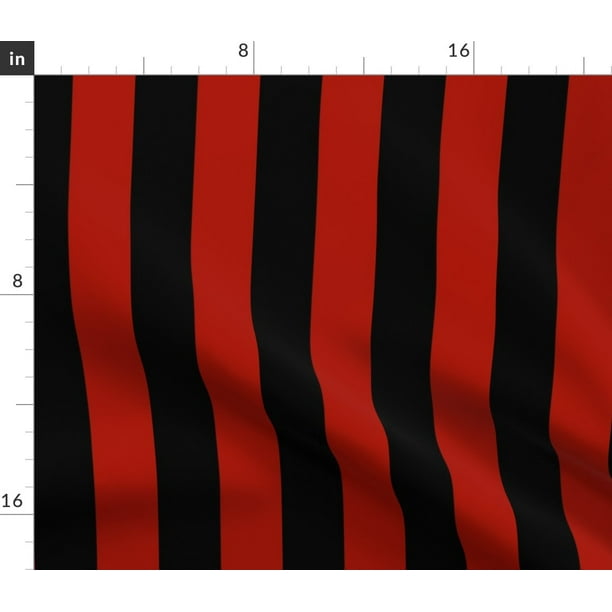 dress-making crafts fabric material Cotton Print Red Black Candy Stripe Pirate